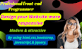 be create responsive webpages by using HTML CSS bootstrap javascript