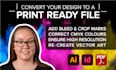 convert your design to a cmyk print ready file