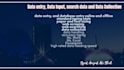 do data entry, data input, search data and data collection