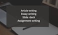 make technical assignment feature articles and  slide deck