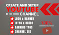 create and setup youtube channel