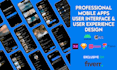 design mobile app UI for android and ios
