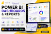 create professional power bi dashboards and reports
