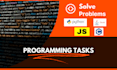 solve programming tasks using c, python, java, javasript