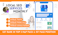 provide monthly local SEO services and google map ranking