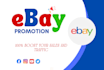 do ebay promotion marketing advertising to increase sales traffic