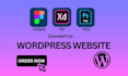 convert xd, PSD, figma to wordpress using elementor pro
