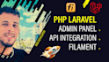 modern PHP laravel admin panel using php filament