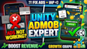 integrate admob ads, fix bugs, and implement iap in unity game