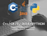 do c, cpp, java and python oop and dsa programming tasks