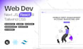 design and develop a modern business website using next js or react