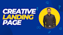 design a creative landing page