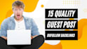 provide 15 guest posts news approved guest posting guest post services