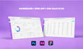 do dashboard CRM saas design, UI UX landing page website