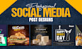 design attractive social media posts instagram post facebook post