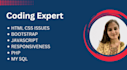 do any task of html5, css3, tailwind CSS, bootstrap, javascript, php, mysql
