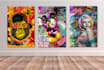 create amazing ikonick canvas wall art design with mockup