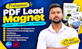 design canva or indesign ebook, workbook, lead magnet and PDF