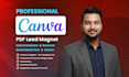 design canva or indesign ebook, workbook, lead magnet and PDF