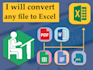 convert any file to excel