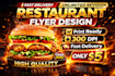 design restaurant flyer, food poster or menu design professionally