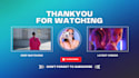 create a youtube end screen outro within 12 hours