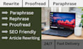 manually rewrite paraphrase rephrase your content