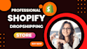 build shopify website shopify dropshipping store