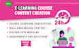 create online course content, elearning course content creation