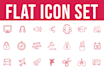 design professional custom flat icon set for web and app
