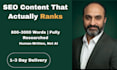 write SEO blog posts and articles that rank on google