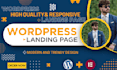 design high converting wordpress landing page using elementor