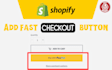 add fast checkout button to shopify store