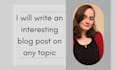 write an interesting blog post on any topic