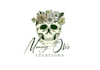 design a brilliant skull flowers logo