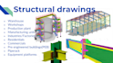 prepare steel structural drawings, steel detailing and estimations