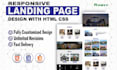 design modern responsive html landing page