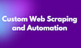 do web scraping, web automation and bot development