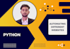do python scripting, automation in selenium, web scraping