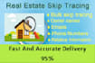 do bulk skip tracing for real estate property