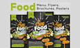 design food and restaurant flyer, poster, menu