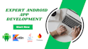 develop android app in android studio using java or kotlin