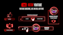 create stunning youtube subscribe, like and bell buttons