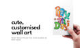 create cute digital wall art for nursery, kids room or etsy shop