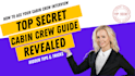 coach you on cabin crew interviews with an amazing ebook