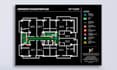 design professional emergency evacuation map, fire exit plan