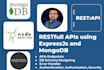 develop nodejs restfull apis in express and mongoose