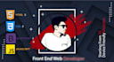 front end web developer with html,css,bootstrap and js
