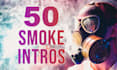 make 50 smoke logo intro video animations
