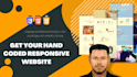 code custom html, CSS and javascript for responsive websites